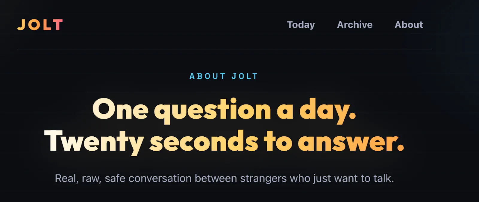 Jolt screenshot 2