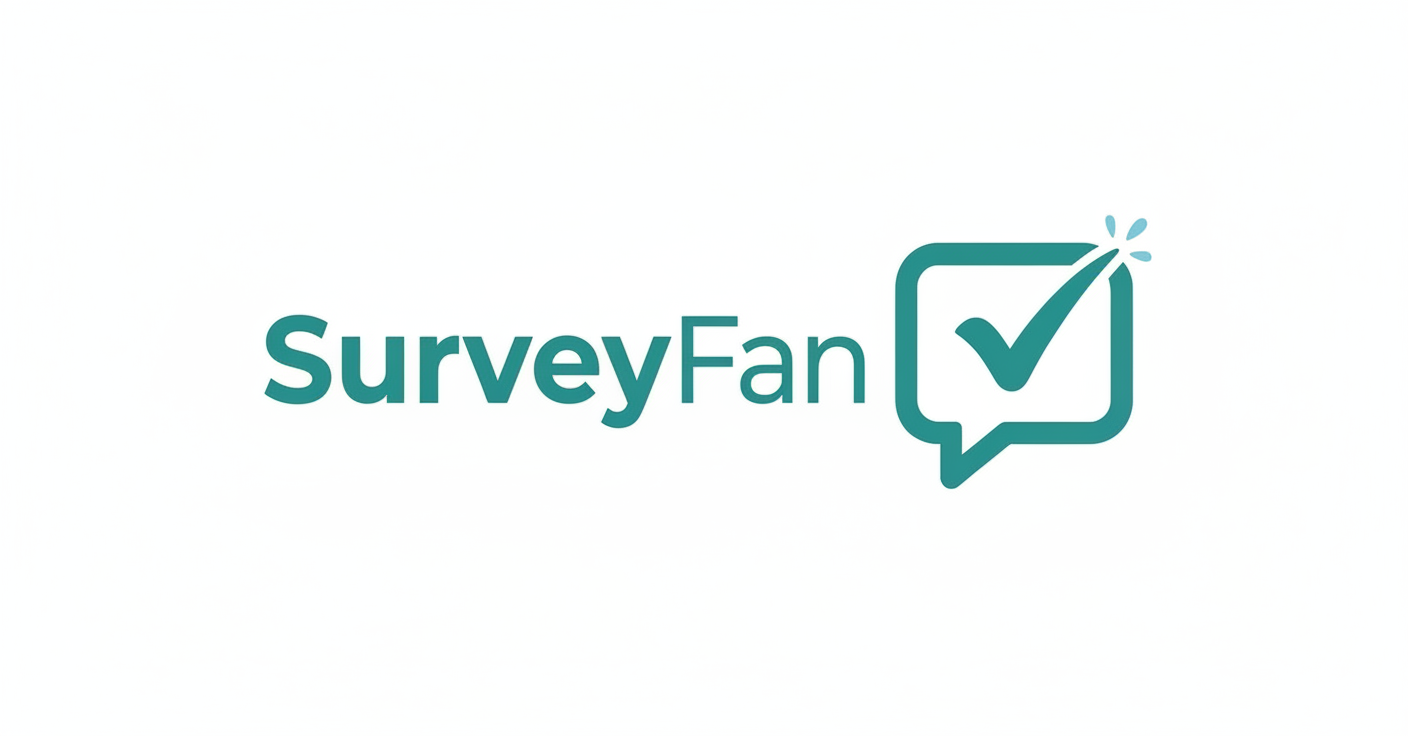 SurveyFan - Product Hunt launch logo and brand identity