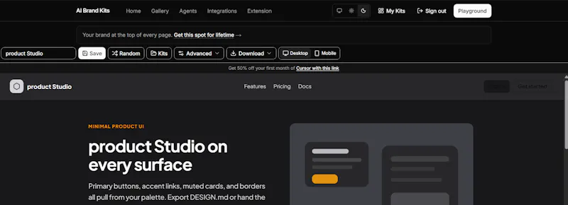 AI Brand Kits screenshot 1