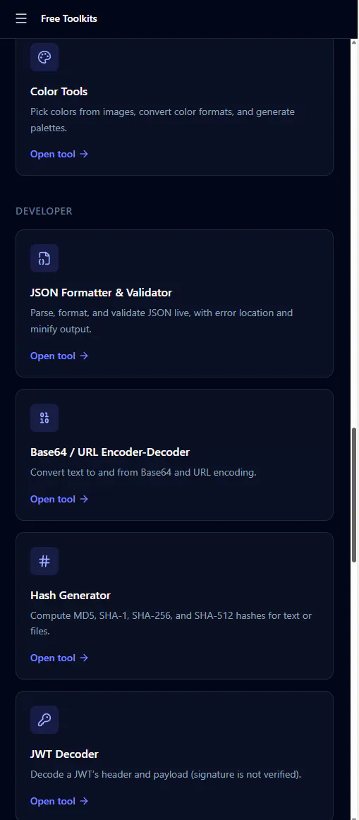 Free Toolkits gallery image