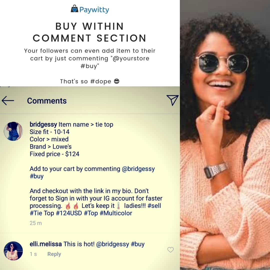 Paywitty - #1 Instagram Sales Tool gallery image