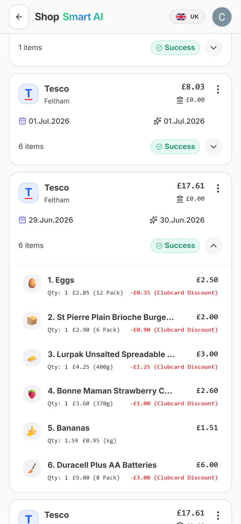 Shop Smart AI Grocery Planner screenshot 3