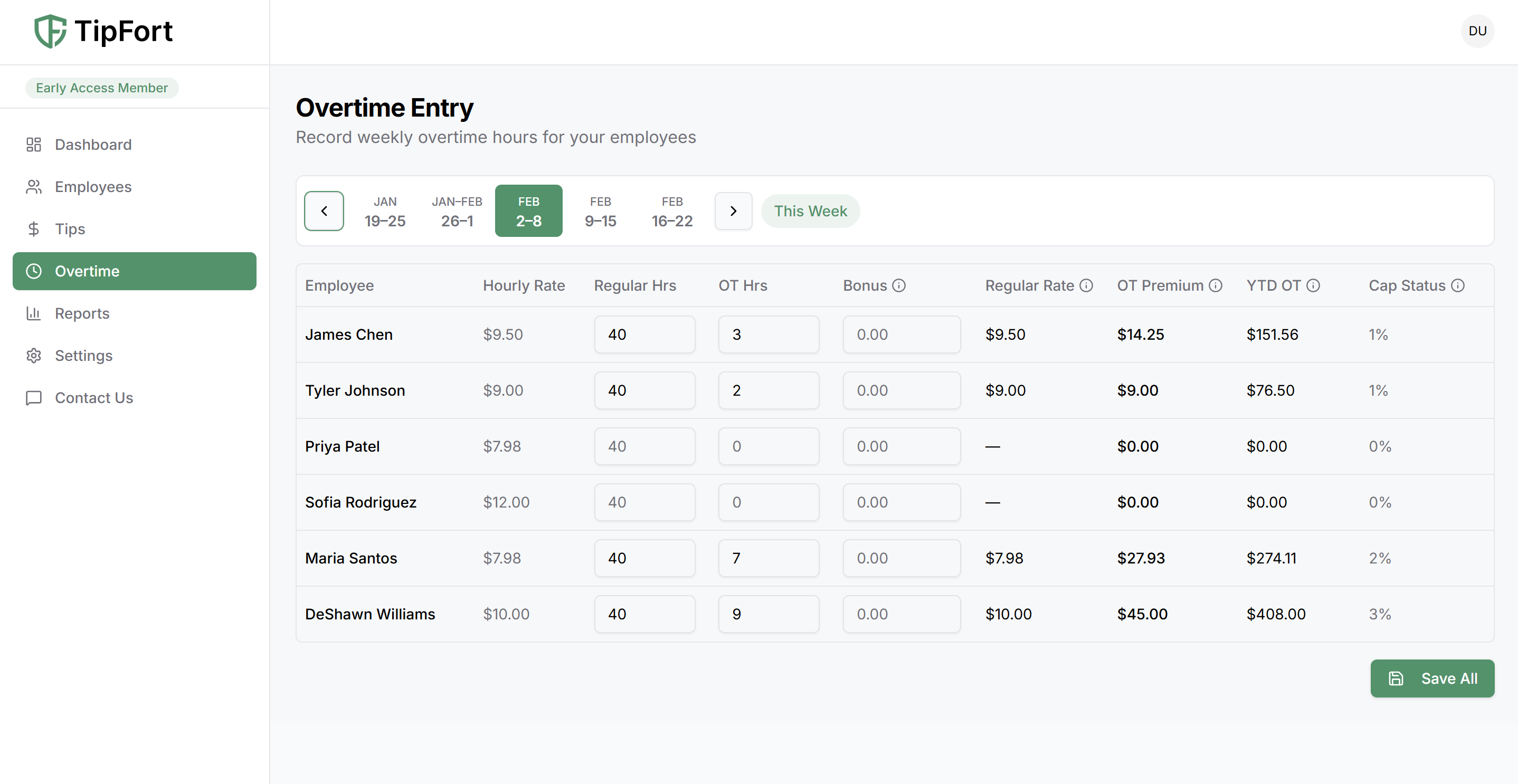 TipFort - Screenshot 2 showing product features and functionality