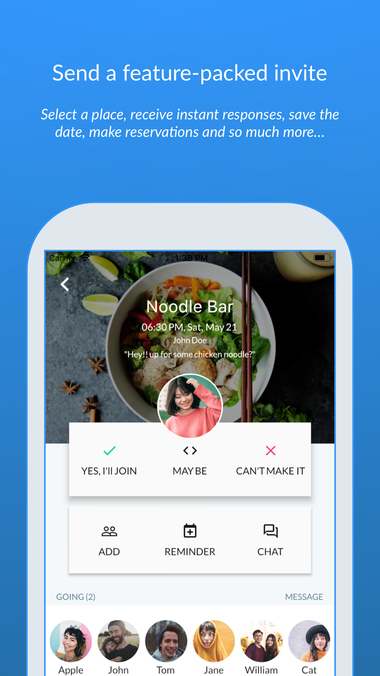 Stories : plan your catch-ups to share stories gallery image