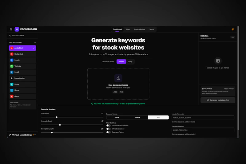 KEYWORDSGEN screenshot 2