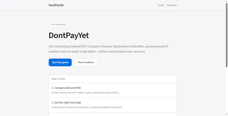 DontPayYet screenshot 1