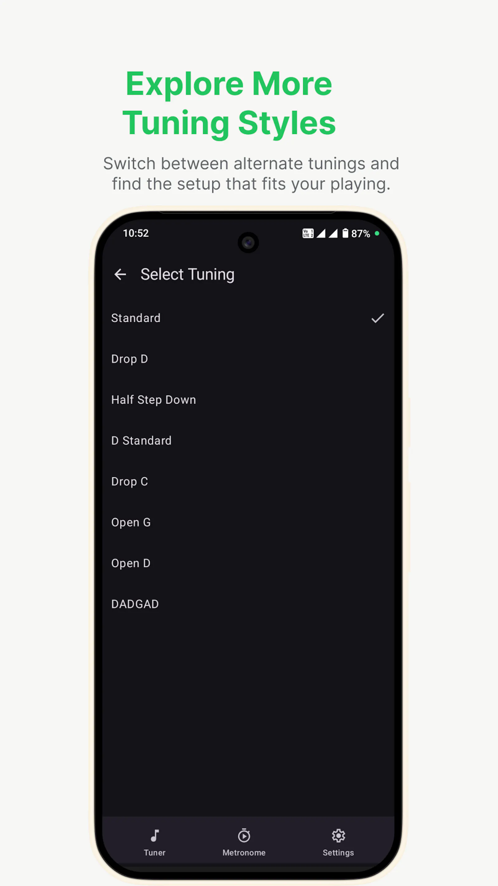 GuitarHub: Tuner & Metronome screenshot 1