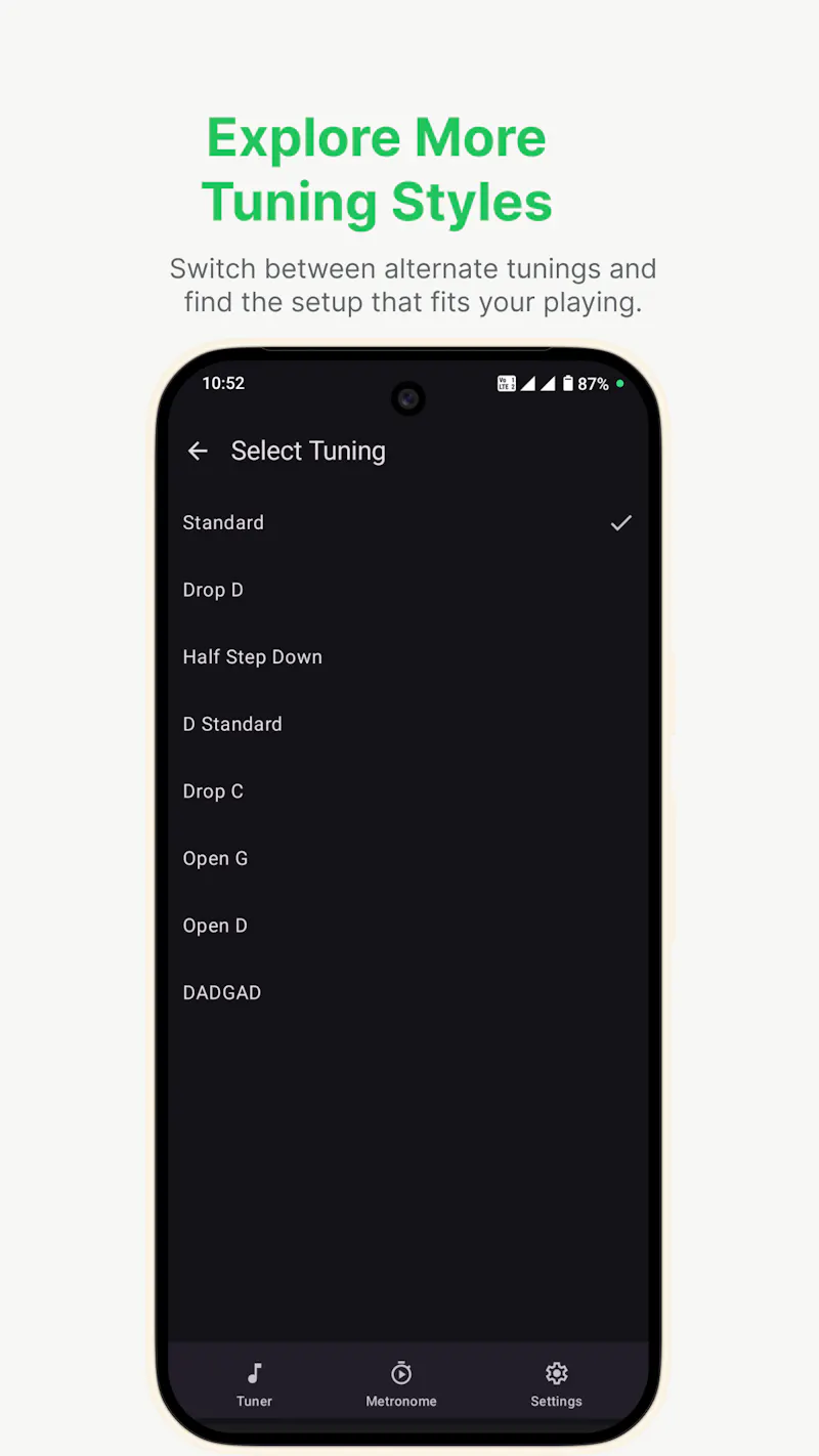 GuitarHub: Tuner & Metronome screenshot 1