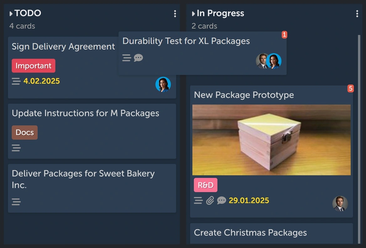 Média Planches 4GA - Boards simples pour la gestion de projet en temps réel 6