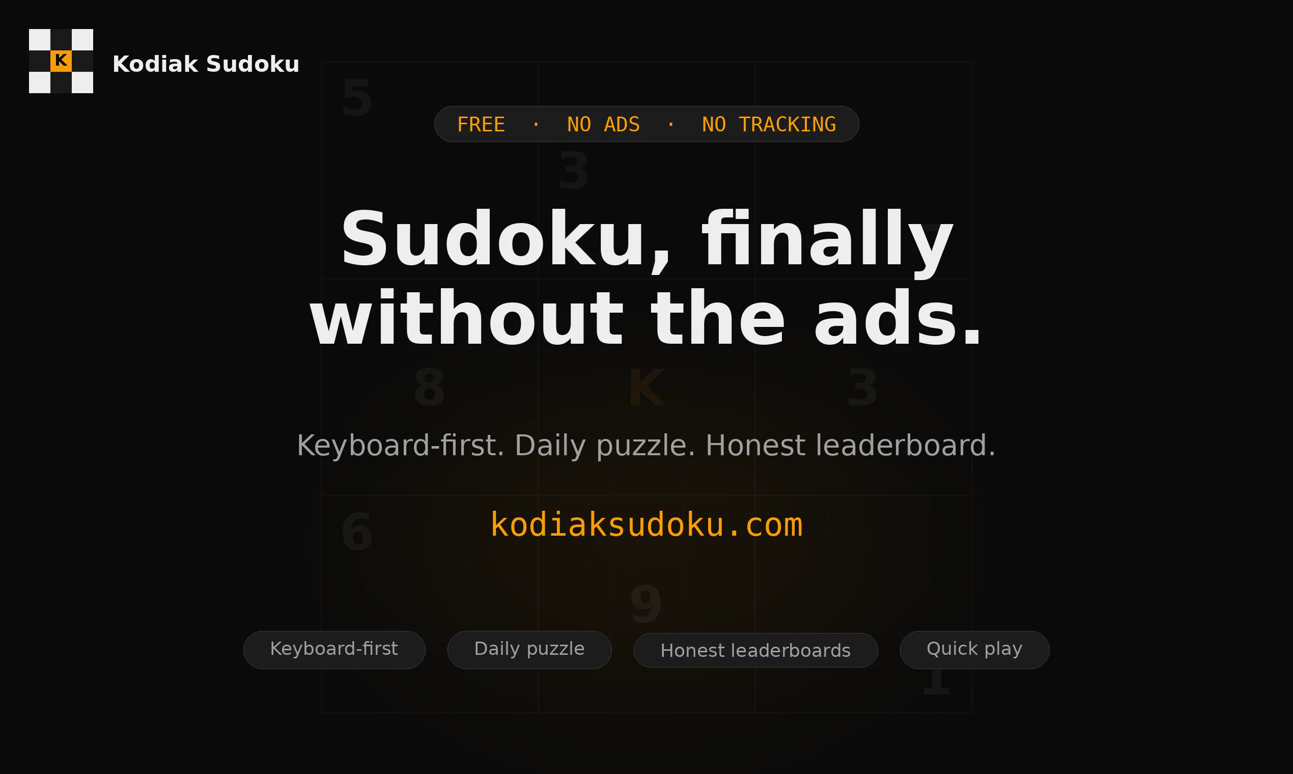 Kodiak Sudoku screenshot 1