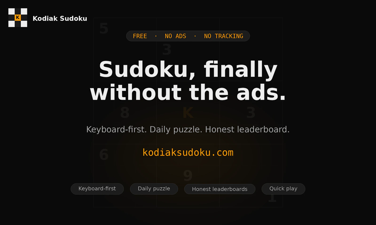 Kodiak Sudoku screenshot 1