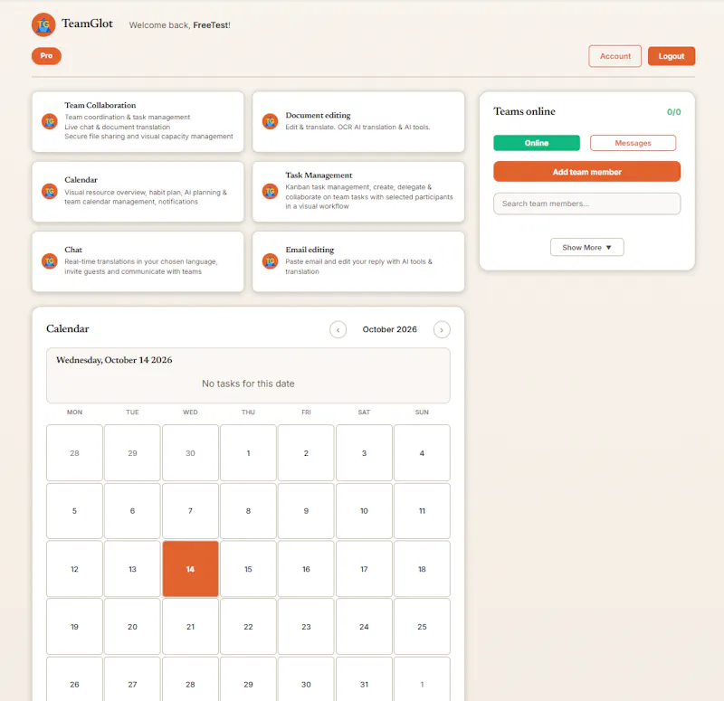 TeamGlot.com screenshot 3