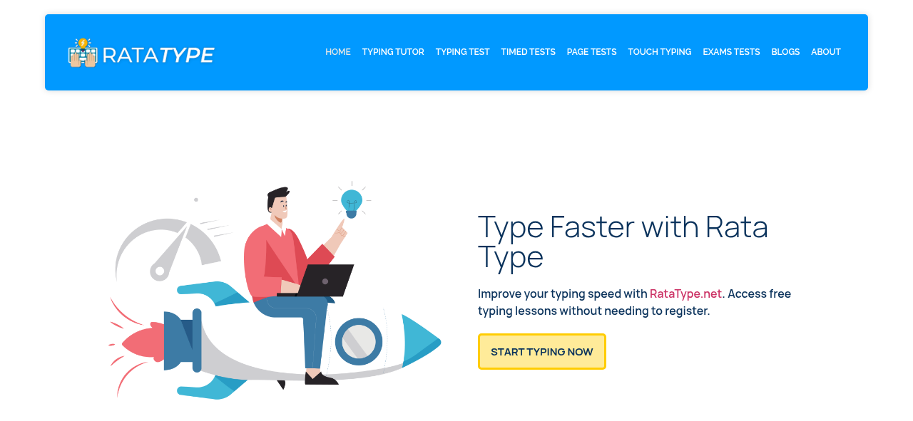 Media Ratatype - Cải thiện tốc độ đánh máy của bạn với các bài kiểm tra miễn phí 2