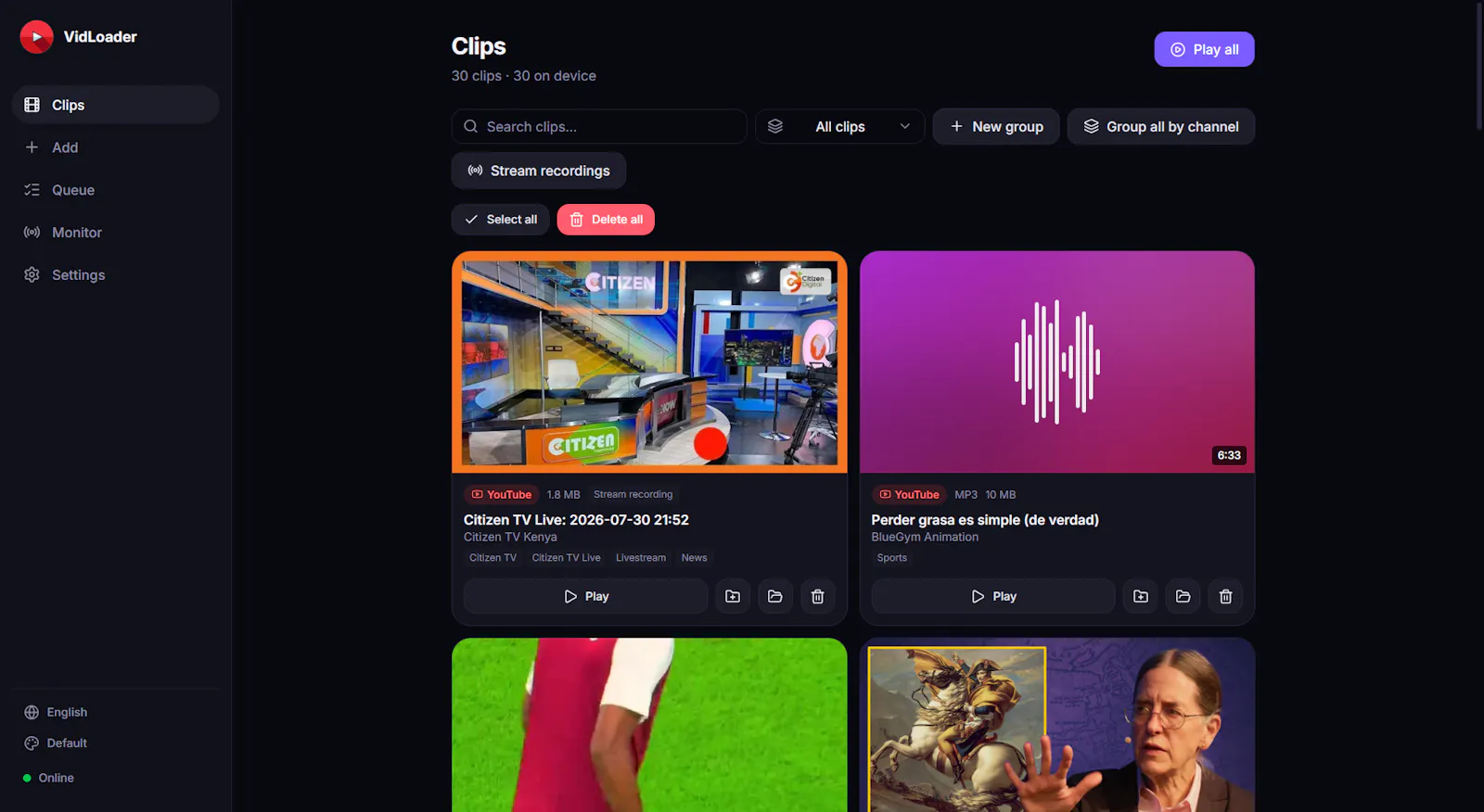 VidLoader screenshot 1
