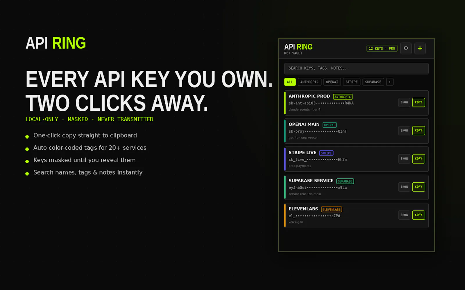 API Ring screenshot 3