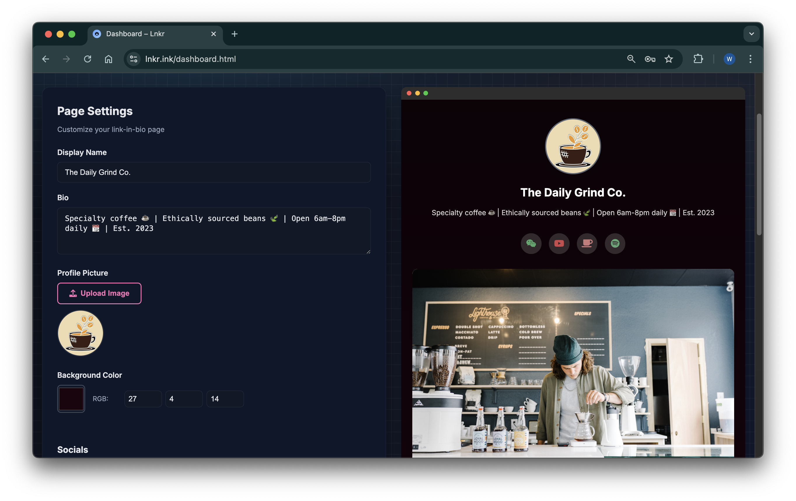 Lnkr - Screenshot 2 showing product features and functionality