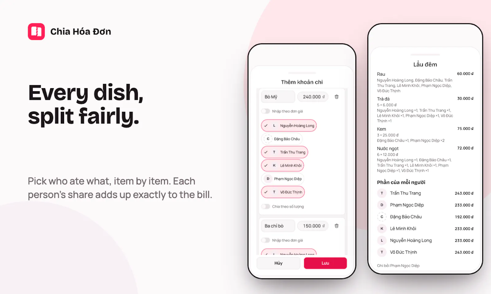 Chia Hóa Đơn screenshot 2