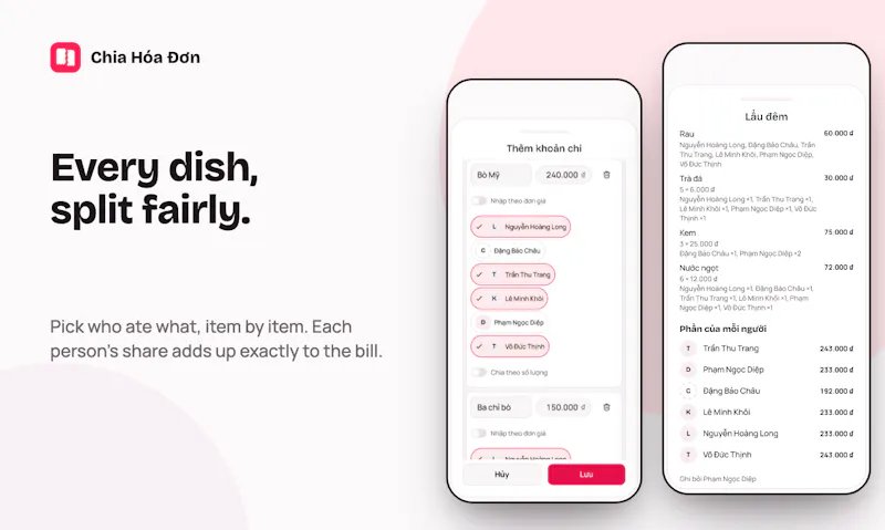 Chia Hóa Đơn screenshot 2