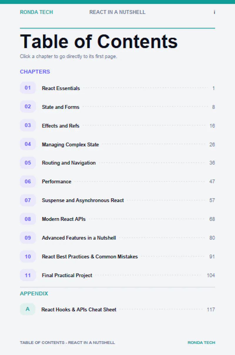React in a Nutshell screenshot 1