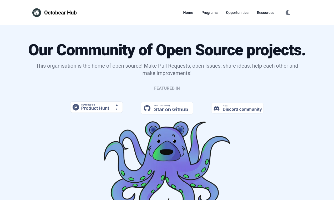 Octobear Hub media 2