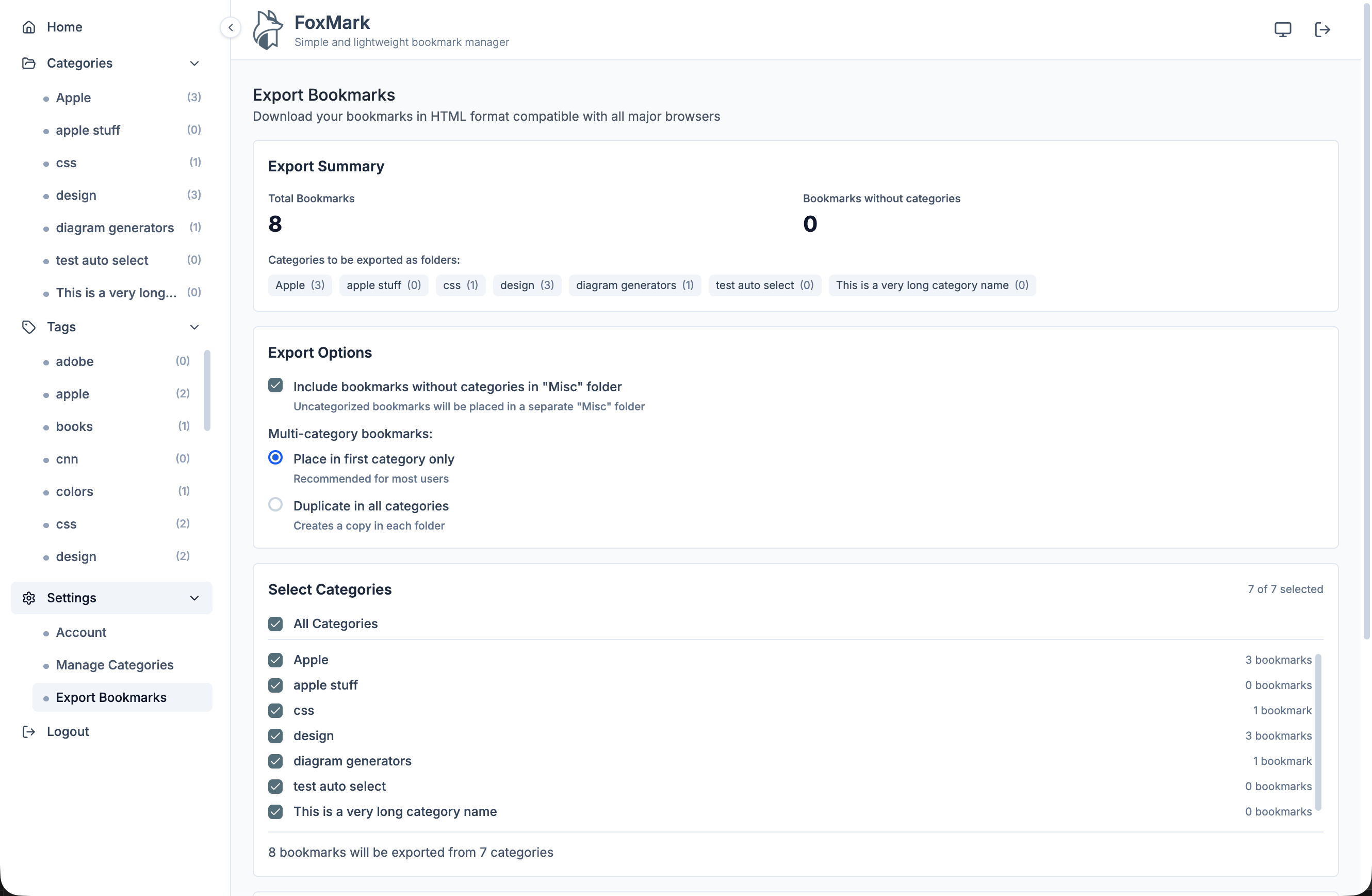 FoxMark - Screenshot 4 showing product features and functionality