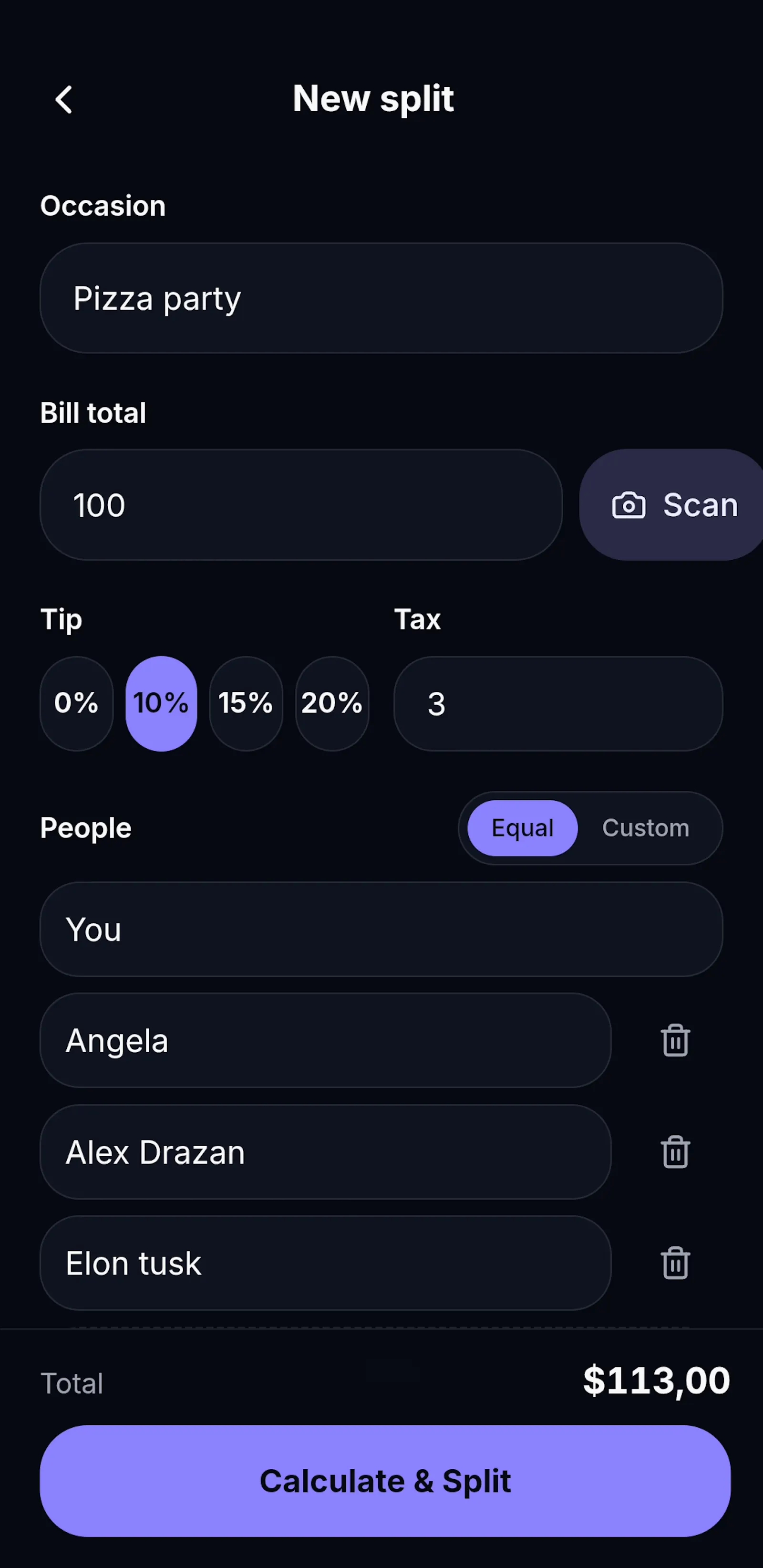 SplitEasy — Split bills in seconds screenshot 4