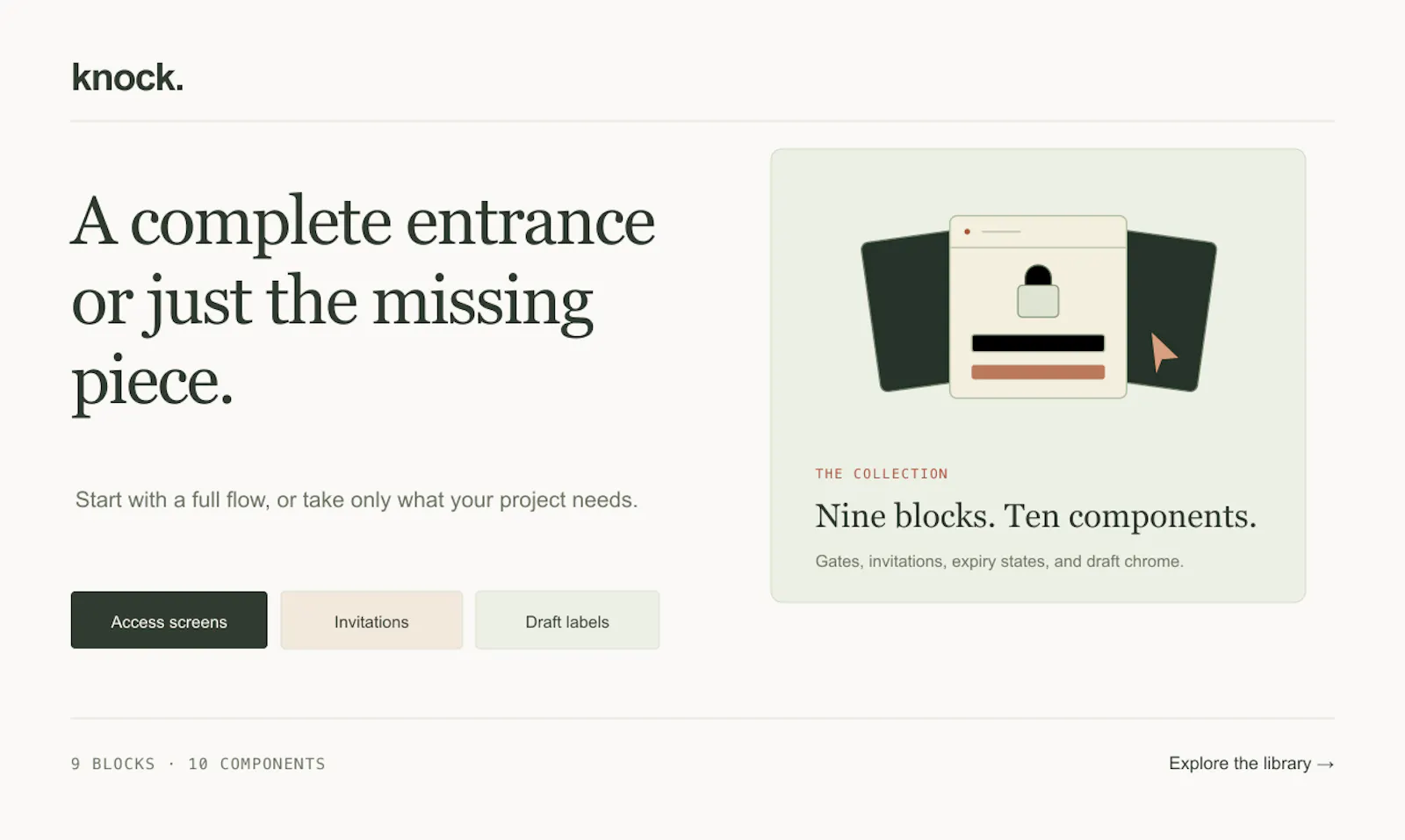 Knock UI screenshot 3