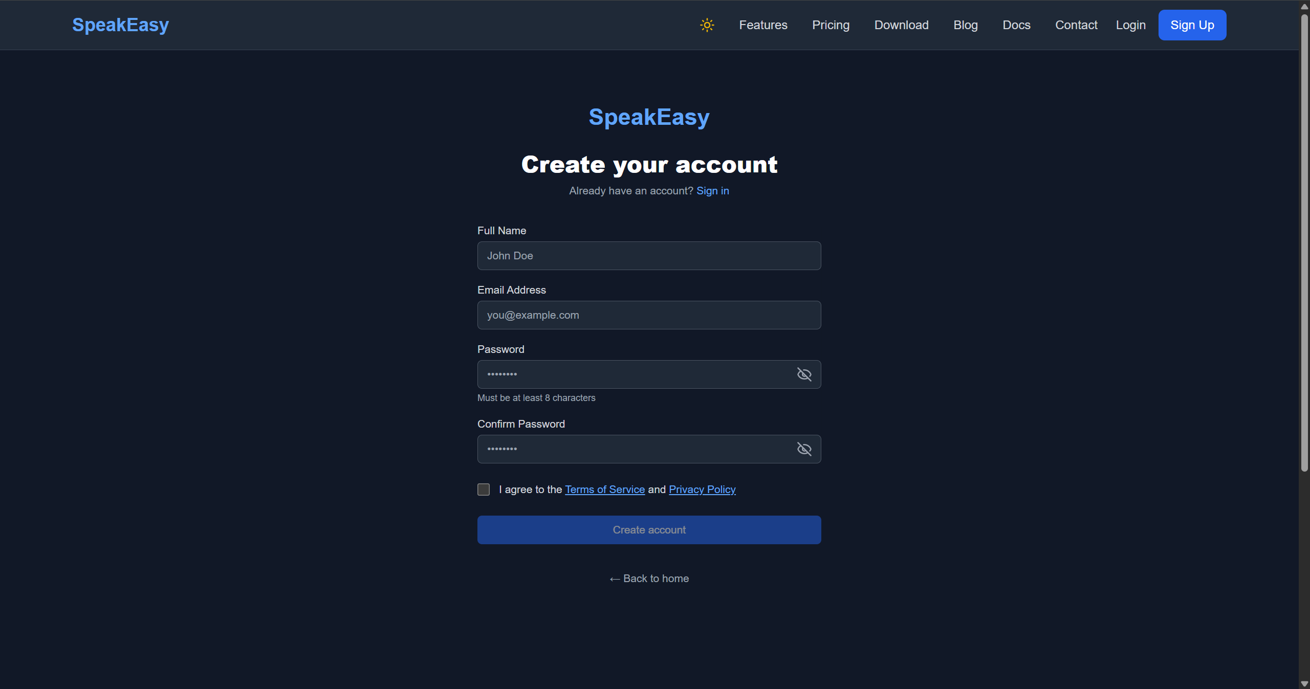 SpeakEasy gallery image