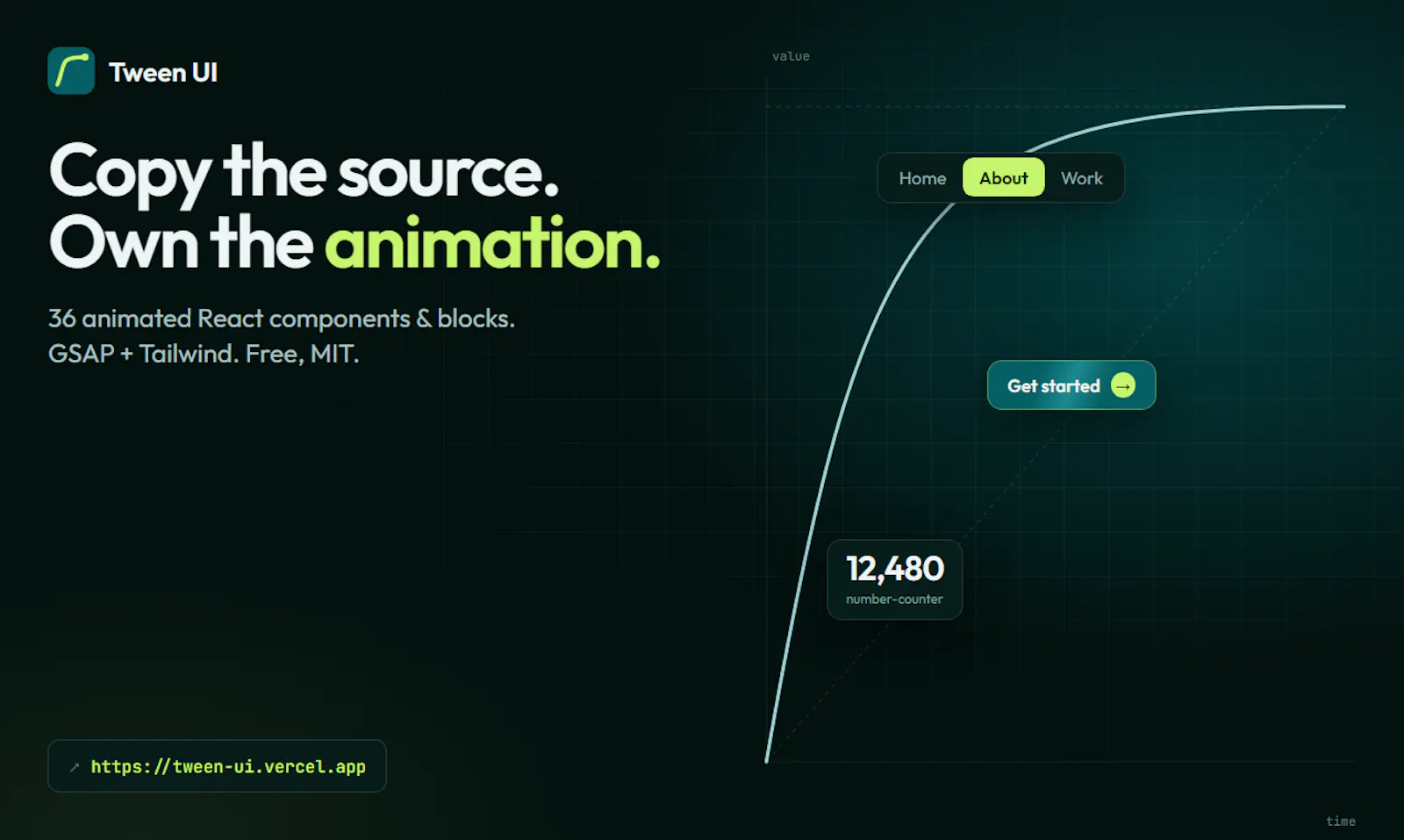 Tween UI screenshot 2