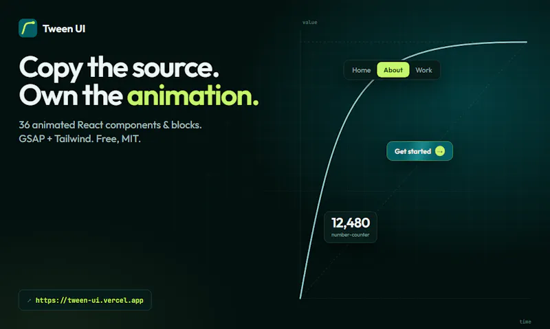 Tween UI screenshot 2