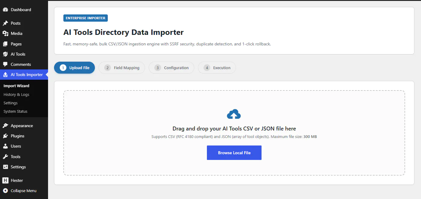 AI Tools Directory Data Importer gallery image