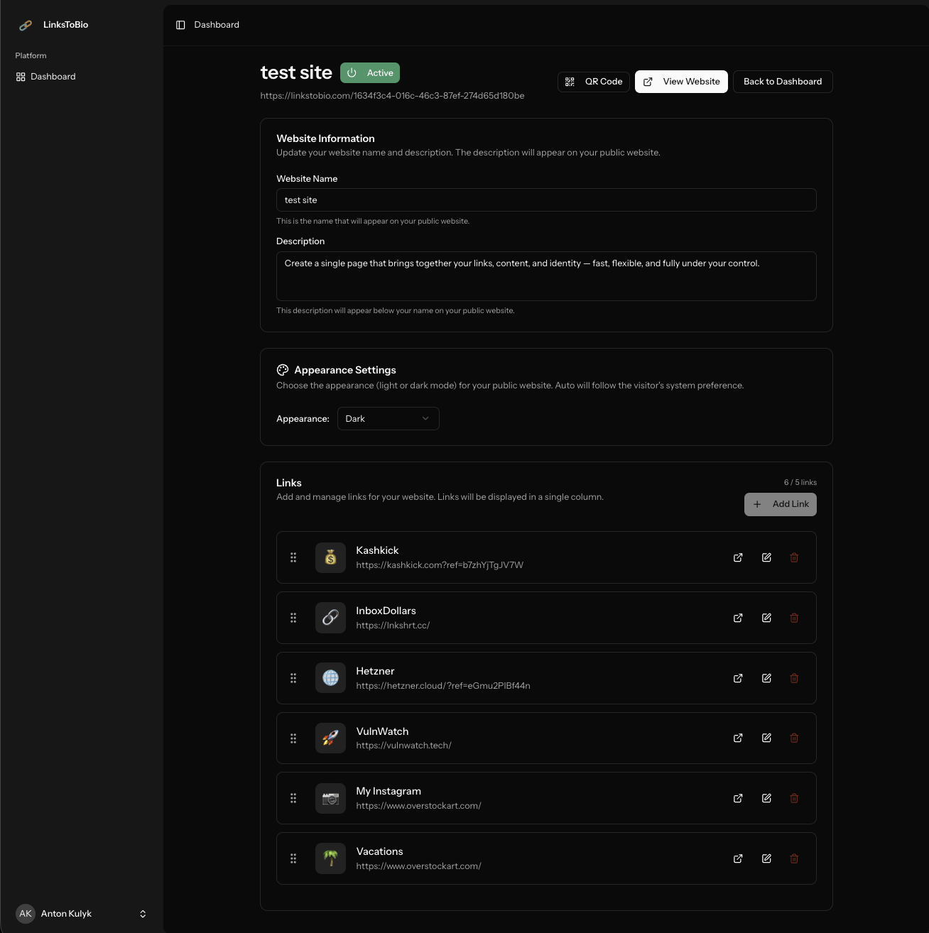 LinksToBio gallery image