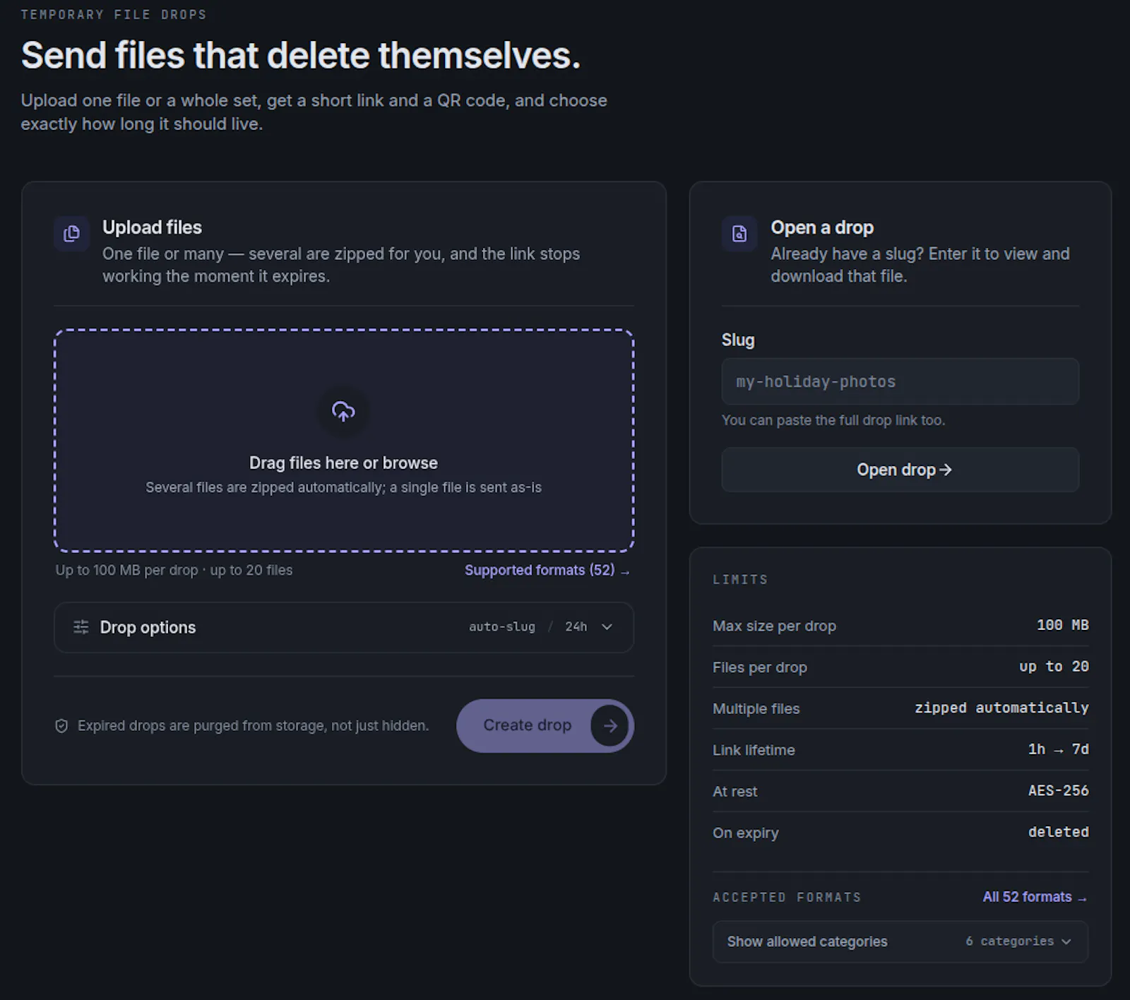 dropctl screenshot 2