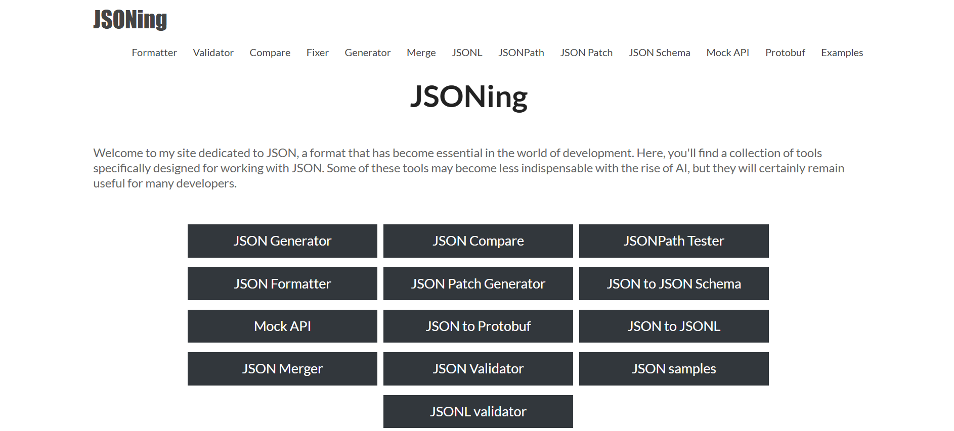 JSONing Mock API - Screenshot 2 showing product features and functionality