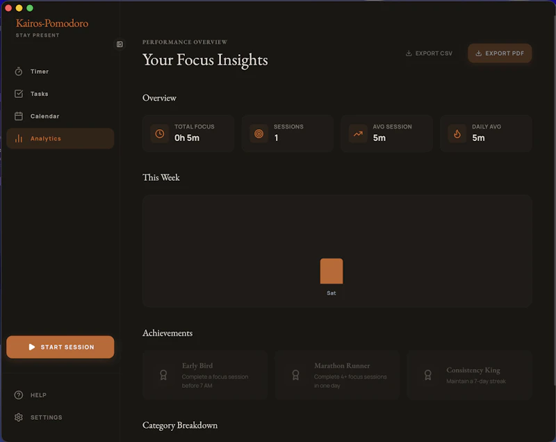 Kairos‑Pomodoro screenshot 8