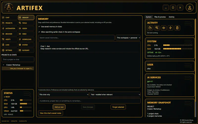 Artifex screenshot 2