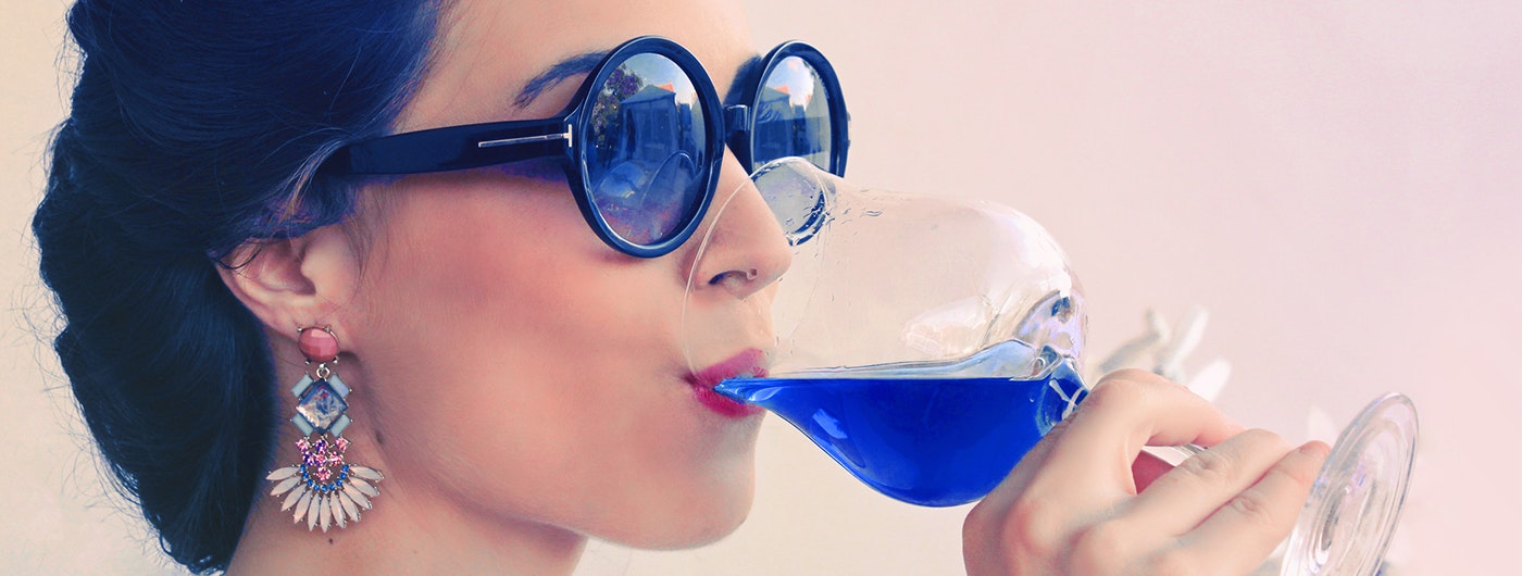 Blue wine gallery image