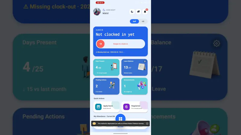 Zenflow HR Mobile App for Android screenshot 1 (video preview)