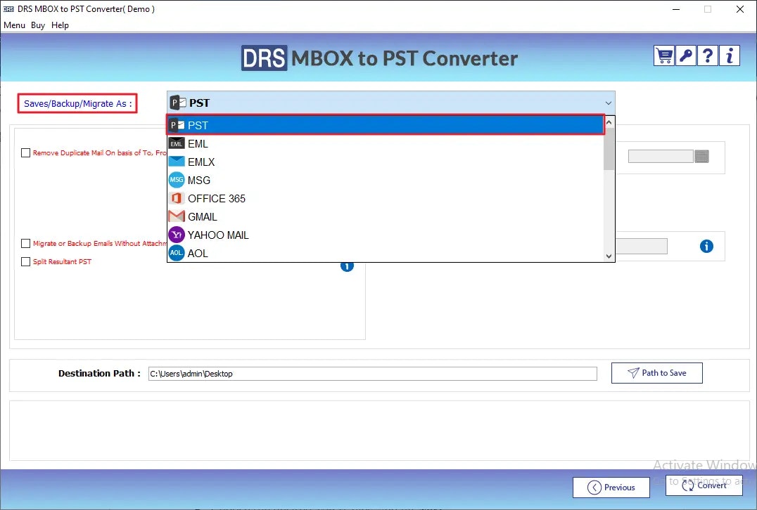 MigrateEmails Mbox Migrator Toolsメディア4