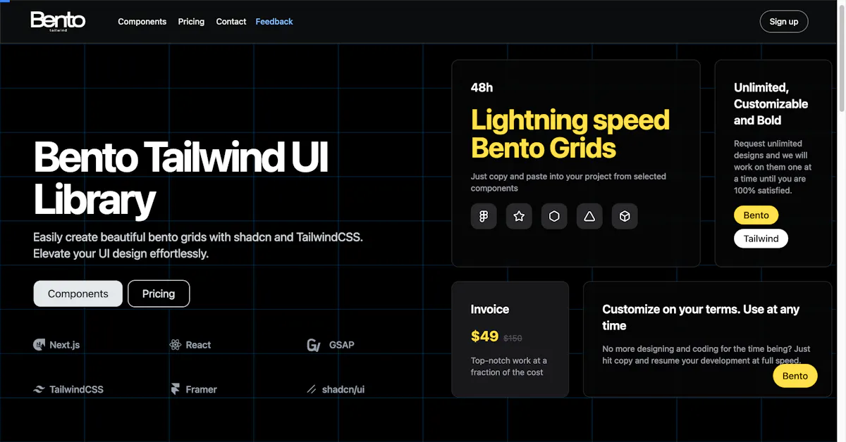 Bento Tailwind