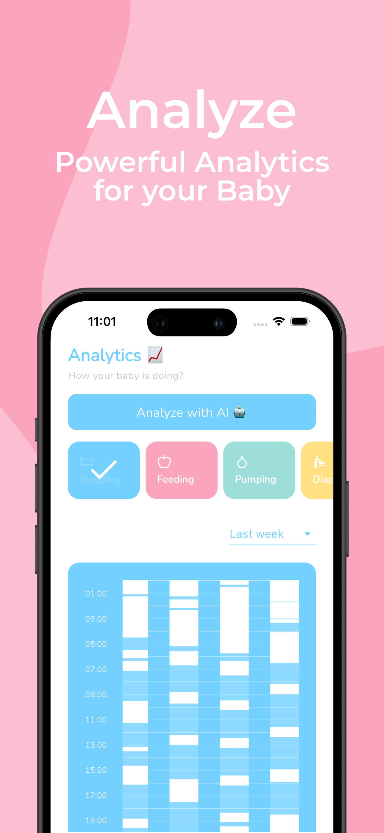 Bebé - Aplicación de rastreador de bebés con análisis potentes e ideas de IA media 3