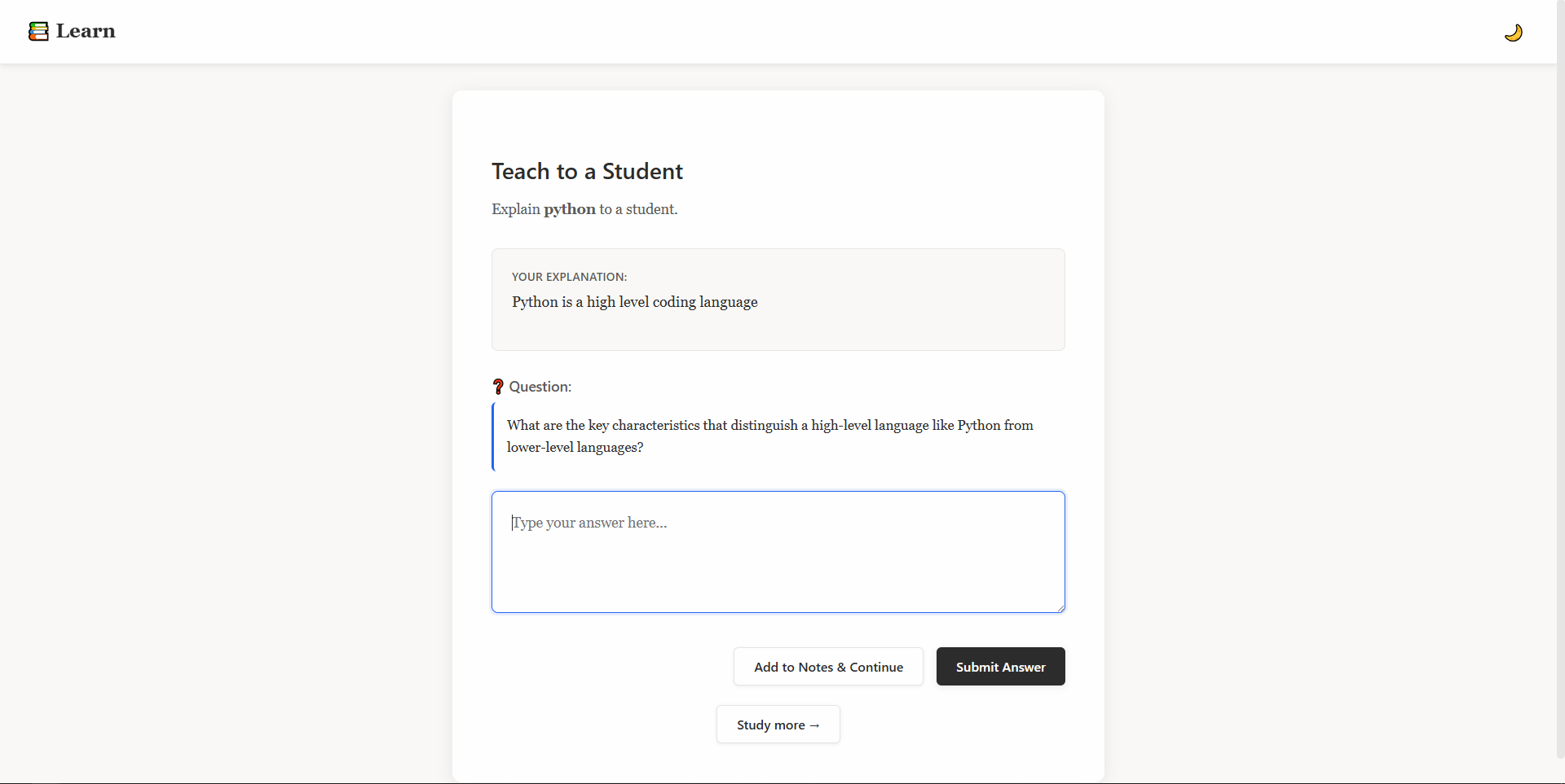 True Learning AI App gallery image