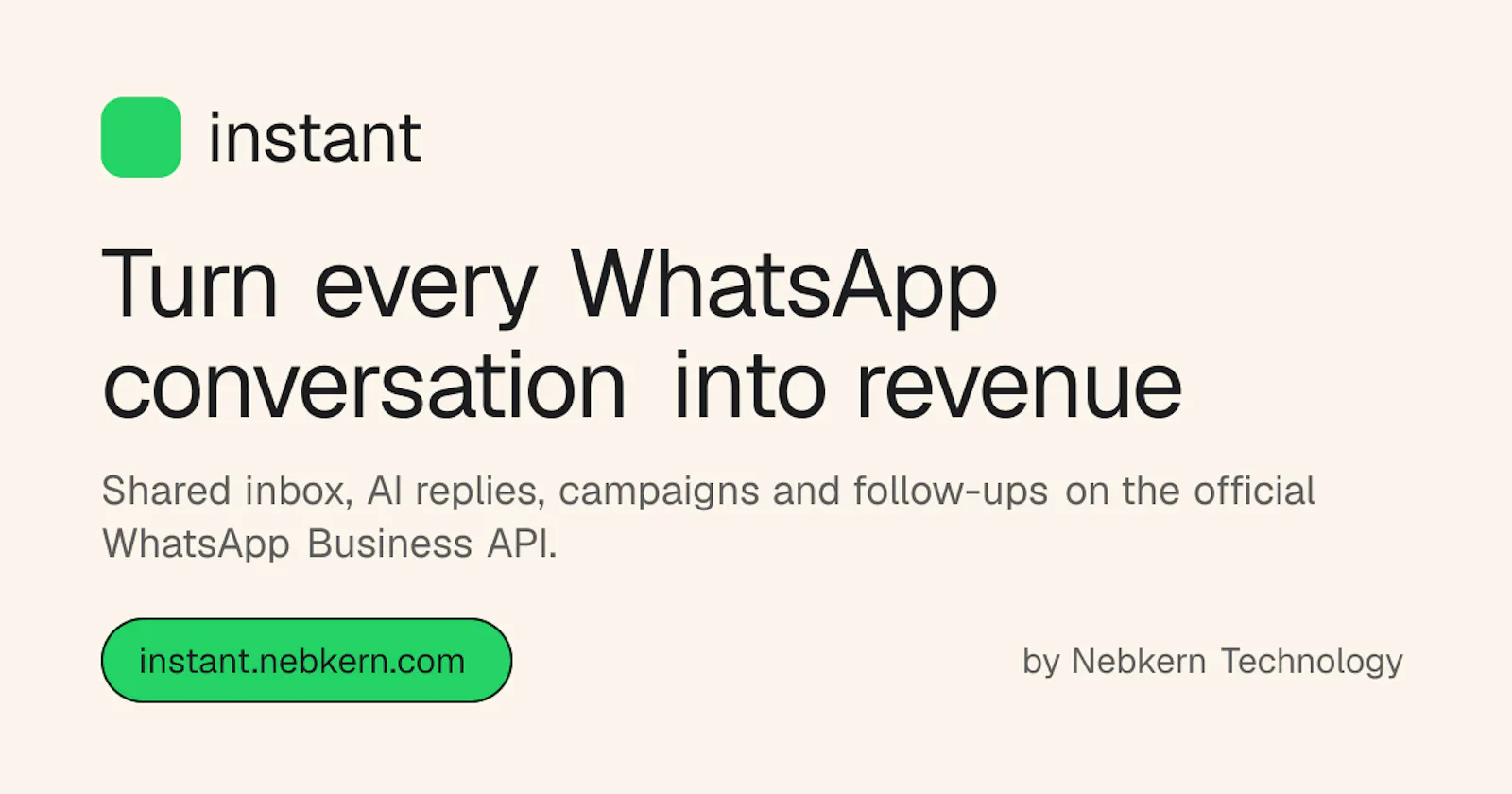 Instant — WhatsApp Automation Platform screenshot 1
