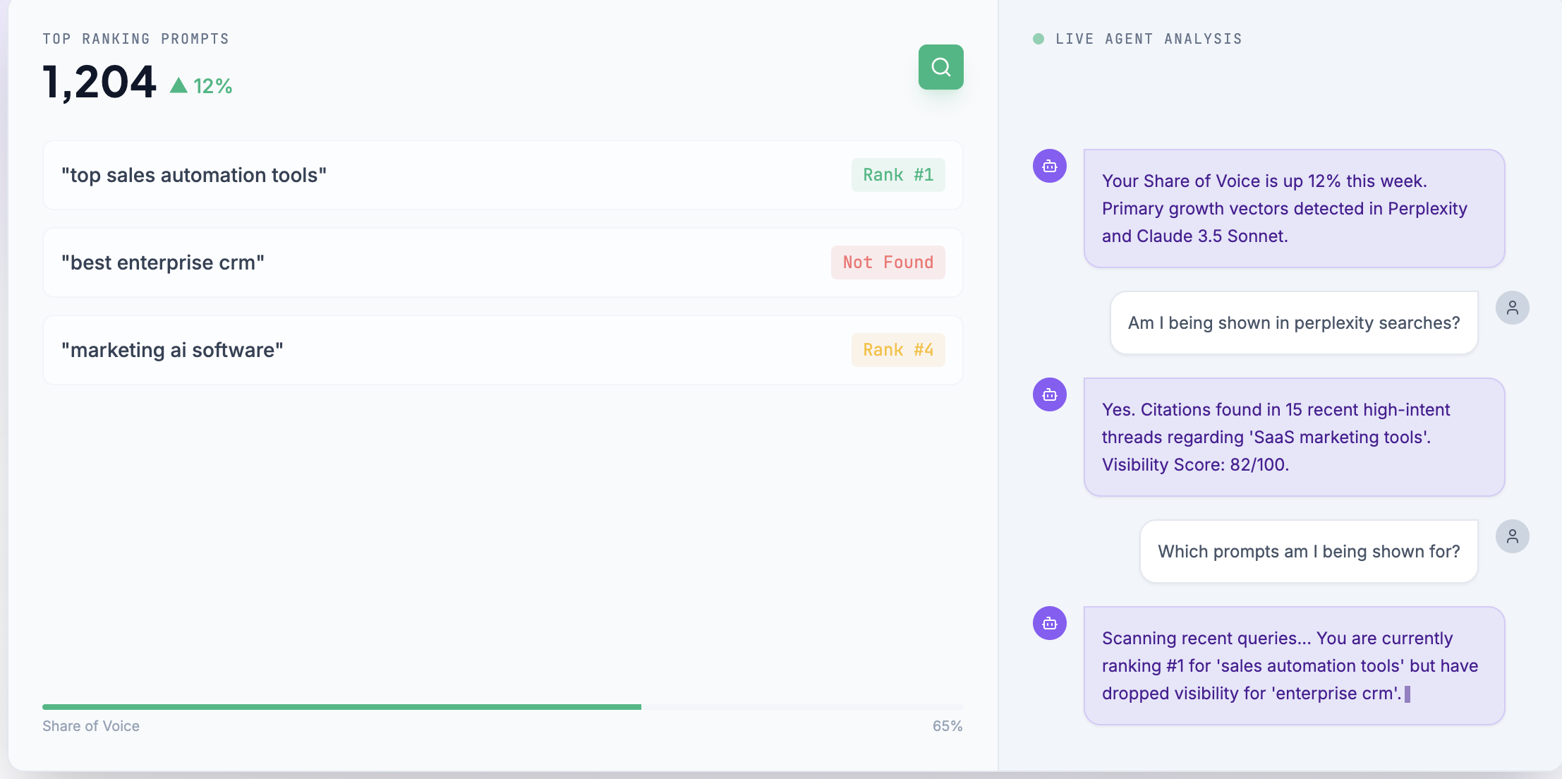 Unveilr AI - Screenshot 2 showing product features and functionality