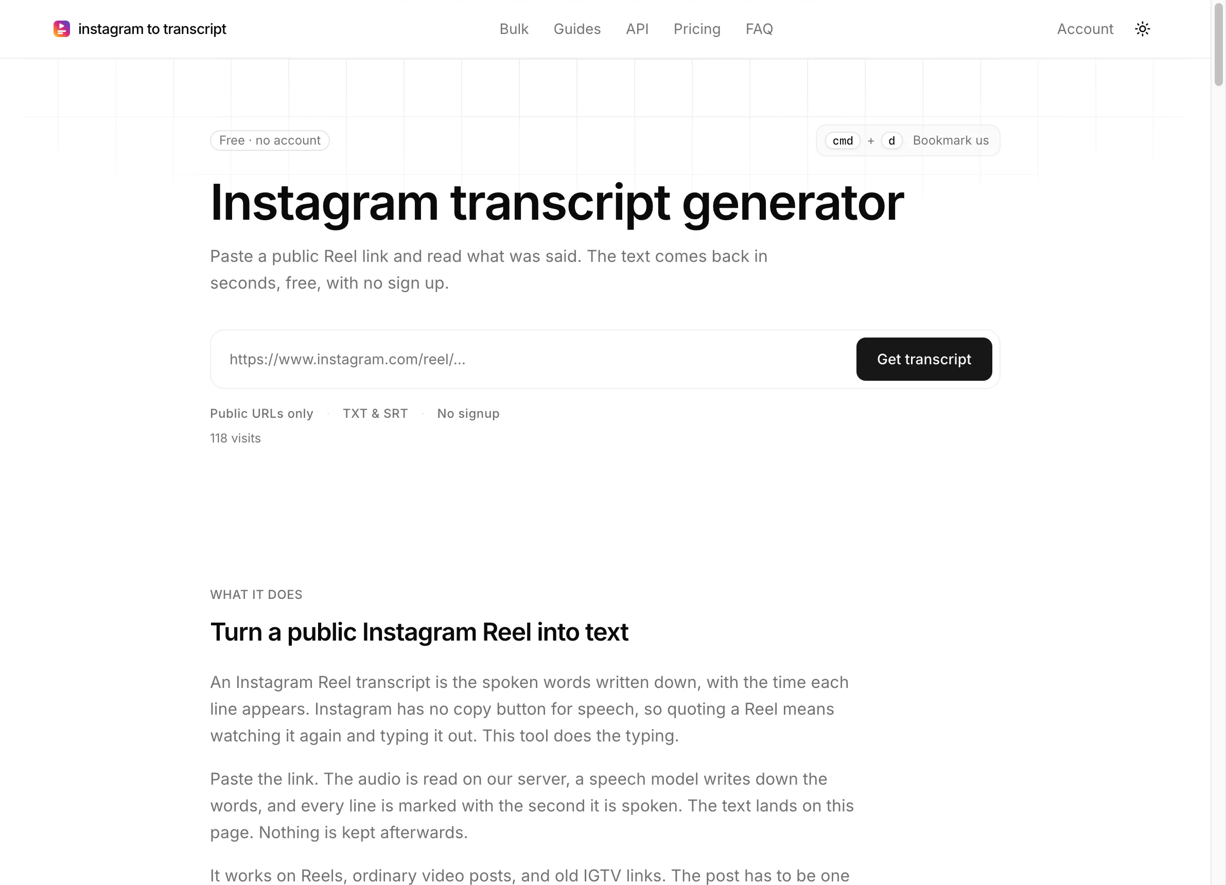 Instagram to Transcript gallery image