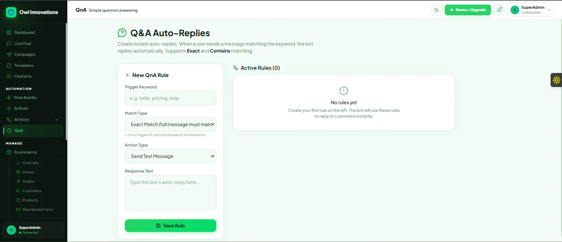 Owl Innovations WhatsApp API gallery image