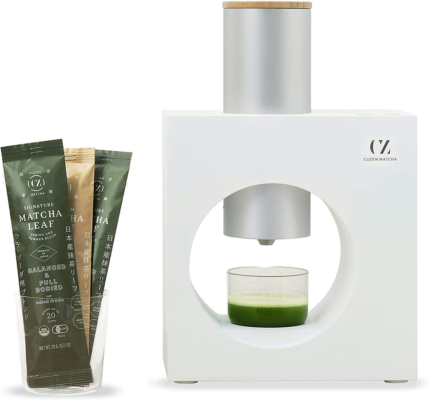 Cuzen Matcha Maker Starter Kit, an Innovative At-home Matcha Machine that  Produces Freshly Ground Matcha from Organic Shade-grown Japanese Tea Leaves