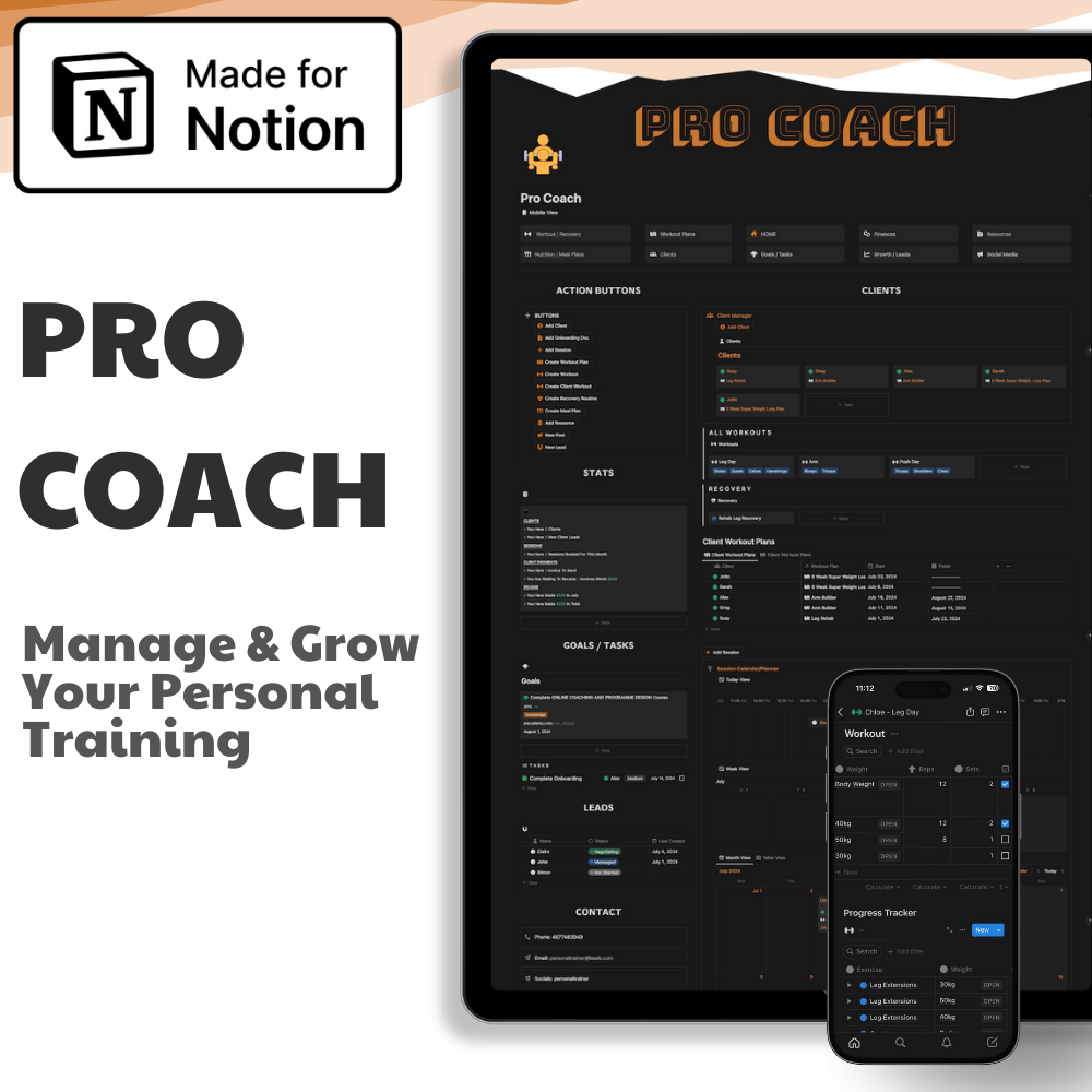 Personal Trainer Notion Template logo