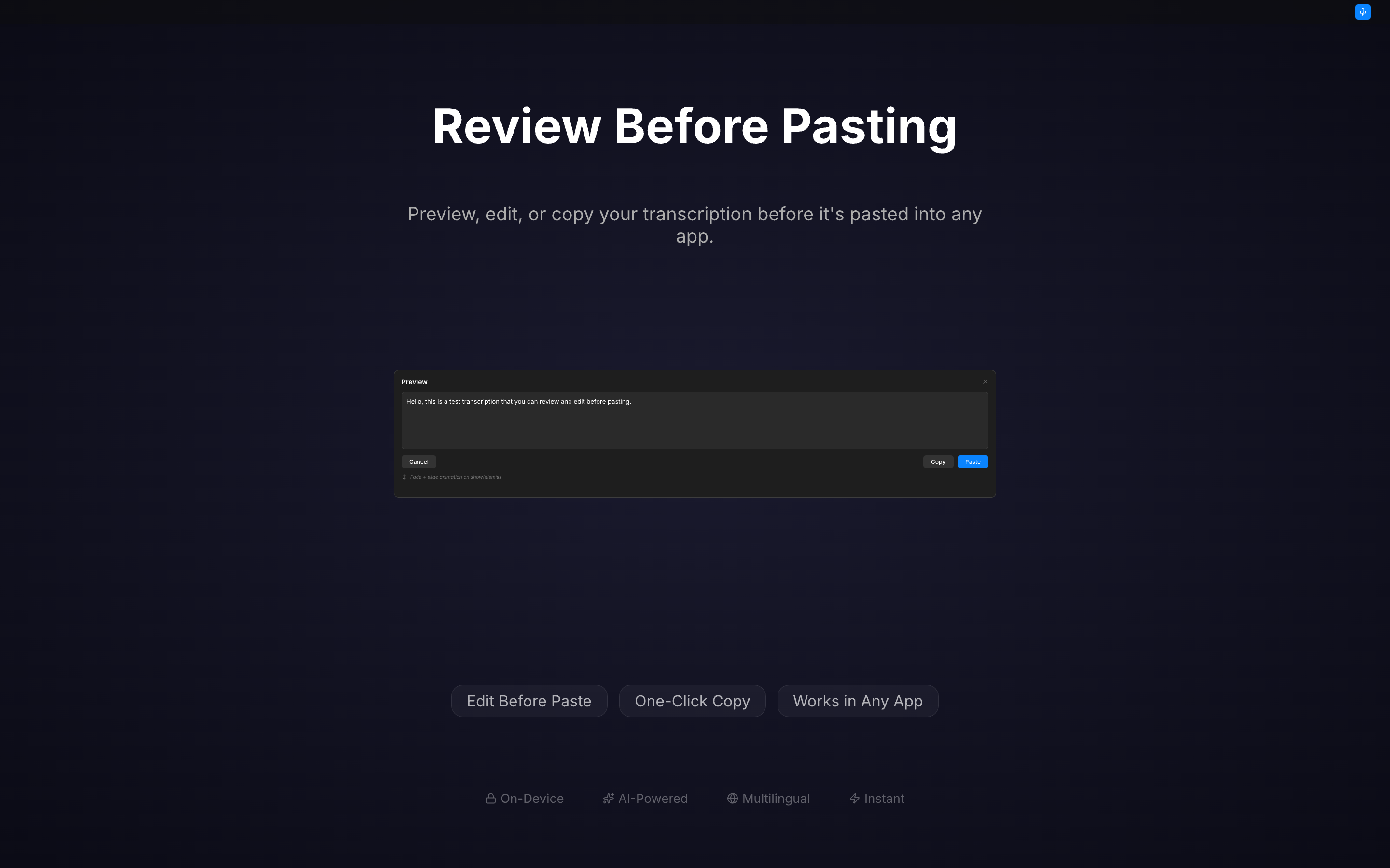 WalkAITalkie - Screenshot 3 showing product features and functionality