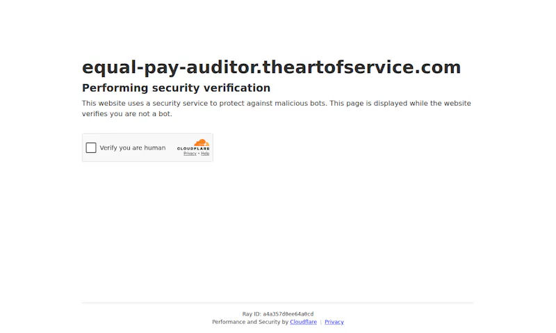 Equal Pay Auditor screenshot 1